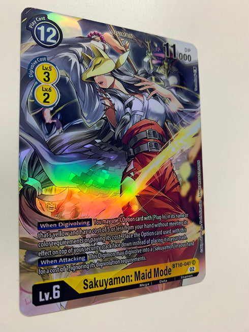 Sakuyamon: Maid Mode BT10-041 (Alternate Art) | FULL HOLO | Orica PROXY